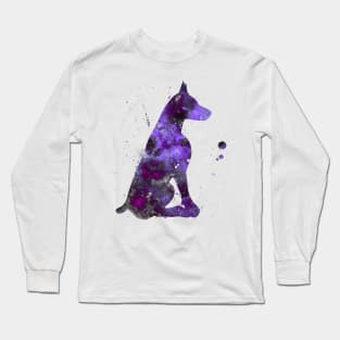 Doberman Watercolor Painting 2 Long Sleeve T-Shirt